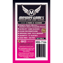 Mayday - Premium "Kingdom Death Gambler's" Chest Sleeves 57x100 MM  50/pack