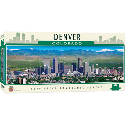 Masterpieces Puzzle City Colorado Panoramic Denver Puzzle 1,000 pieces