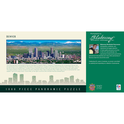 Masterpieces Puzzle City Colorado Panoramic Denver Puzzle 1,000 pieces