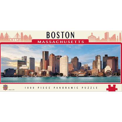 Masterpieces Puzzle City Panoramic Boston Puzzle 1,000 pieces