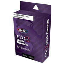BCW Deck Guard Small Elite2 Black 62mmx82mm 60 Sleeves Per Pack