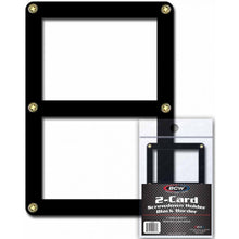 BCW Screwdown Holder Double Card Black Border