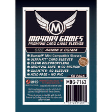 Mayday - Premium "Everdell Mini Compatible" Sleeves 44x63 MM  50/pack