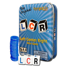 LCR - Left Center Right Blue Tin Game