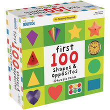 First 100 Shapes & Opposites Puzzle Cards Game