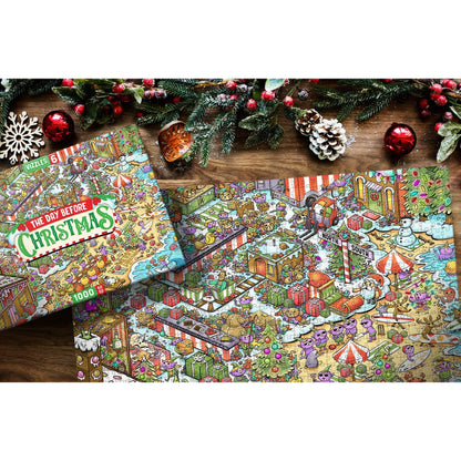 Vizzles The Day Before Christmas 1000pc Jigsaw Puzzle