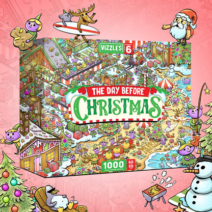 Vizzles The Day Before Christmas 1000pc Jigsaw Puzzle