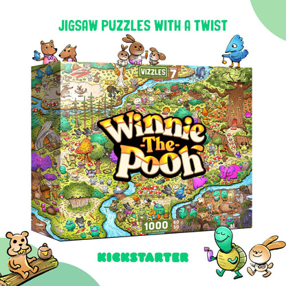 Vizzles Winnie-the-Pooh 1000pc Jigsaw Puzzle