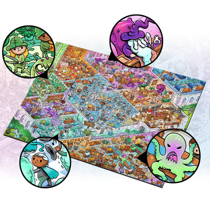 Vizzles Witches and Wizards 1000pc Jigsaw Puzzle