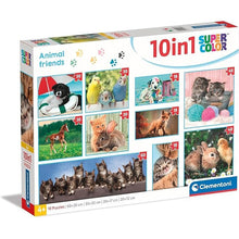 Clementoni 10 in 1 Puzzle  Animal Friends