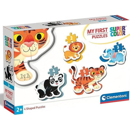 Clementoni My First Puzzles Wild Animals 4 Shaped Puzzles