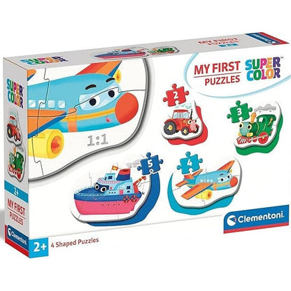 Clementoni My First Puzzles Means of Transport 4 Shaped Puzzles