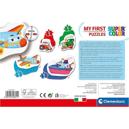Clementoni My First Puzzles Means of Transport 4 Shaped Puzzles