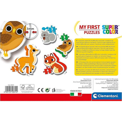 Clementoni My First Puzzles Forest Animals 4 Shaped Puzzles