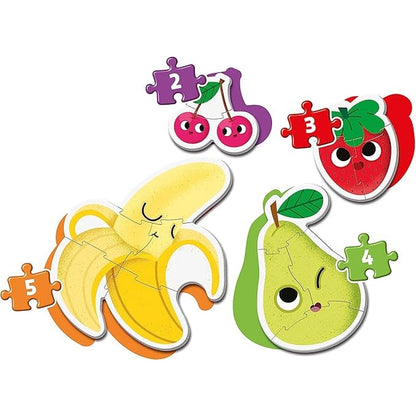 Clementoni My First Puzzles Fruits 4 Shaped Puzzles