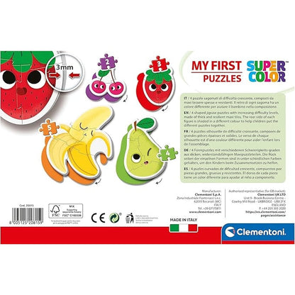 Clementoni My First Puzzles Fruits 4 Shaped Puzzles