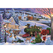 Clementoni Puzzle Christmas Train Poster Included 500 Pieces