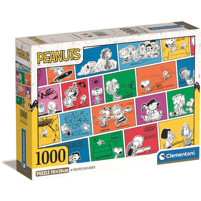 Clementoni Puzzle Compact Peanuts 1000 Piece Puzzle