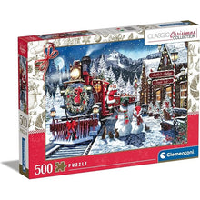 Clementoni Impossible Puzzle Train Station With Santa 500 Pieces