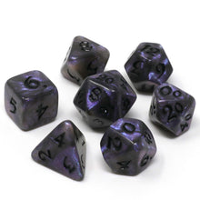Die Hard Dice 7pc RPG Set - Elessia Kybr - Passion with Black