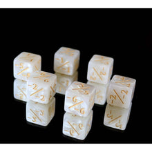 Die Hard Dice Negative 6pc Counter Set - Pearl for MTG