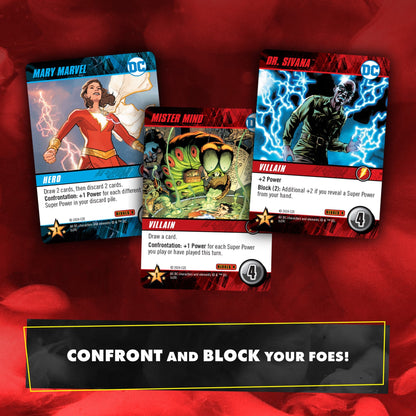 DC Deck Building Game Rivals Shazam! vs Black Adam Game
