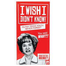 I Wish I Didn't Know Game