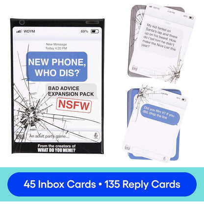 What Do You Meme New Phone, Who Dis? Bad Advice Expansion Pack Game