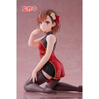 A Certain Scientific Railgun Desktop Cute Figure Mikoto Misaka Chinese Dress Version Figurine