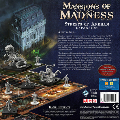 Fantasy Flight Games Mansions of Madness - Second Edition Streets of Arkham Expansion Game