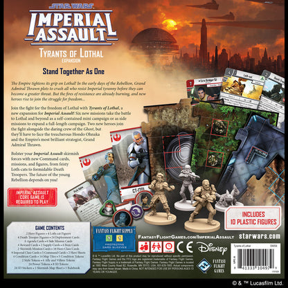 Star Wars Imperial Assault - Tyrants of Lothal Expansion Game