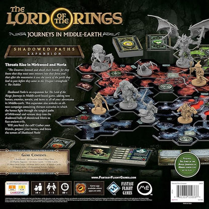 The Lord of the Rings Journeys in Middle Earth - Shadowed Paths Expansion Game