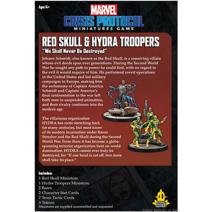 Marvel Crisis Protocol Red Skull & Hydra Troops Game