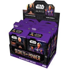 Star Wars Unlimited - Secrets of Power Spotlight Deck Display