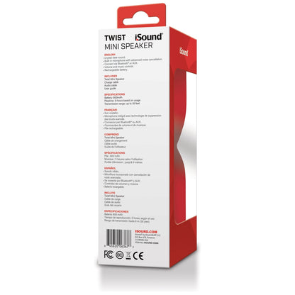 iSound Bluetooth Twist Mini Speaker - Red