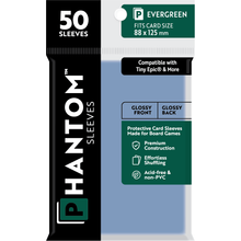 Phantom Sleeves: Evergreen Size 88mmx125mm - Gloss/Gloss 50
