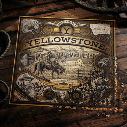 theory11 Yellowstone Puzzle 1,000 Piece Jigsaw Puzzle