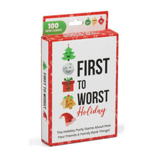 Dyce Games First to Worst - Holiday Edition Tuck Box Game