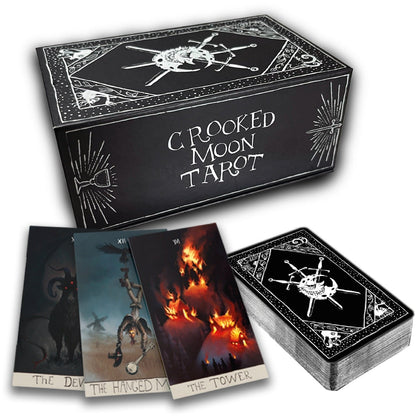 The Crooked Moon Tarot Deck With Guide Book and Bag