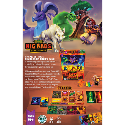 The Quest Kids Big Bads of Tolk's Cave Expansion Game