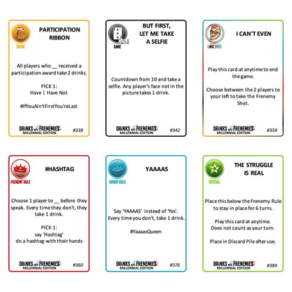 Drink with Frenemies Millennial Edition Game