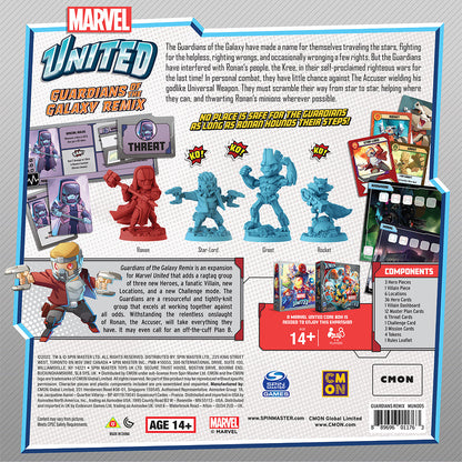 Marvel United Guardians of the Galaxy Remix Game