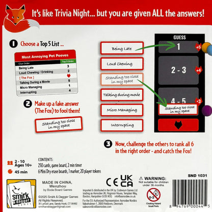 Outfox The Fox Game