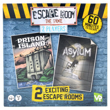 Escape Room the Game 2 Players - Prison Island and Asylum Game