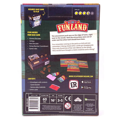 Escape Room the Game Funland Expansion Game