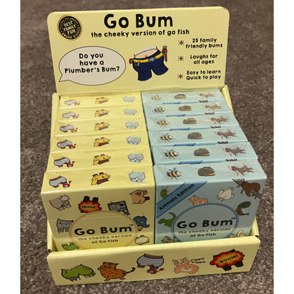 Go Bum Display 6x Go Gum Original 6x Go Bum Animals