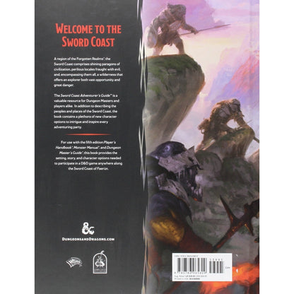 D&D Dungeons & Dragons Sword Coast Adventurers Guide Hardcover