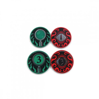 Laserox Inserts - Arkham Horror LCG Tokens Large Units -- Resource/Clue/Doom