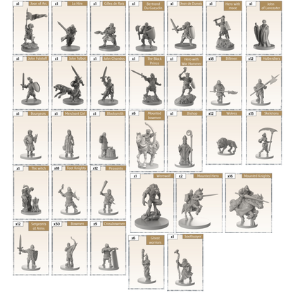 Time of Legends Joan of Arc Core Box 1. Extra Miniatures