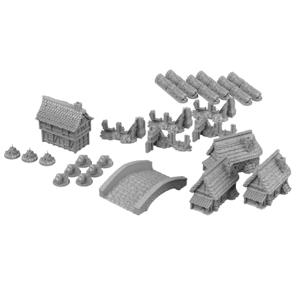 Time of Legends Joan of Arc Village 1. Extra Miniatures